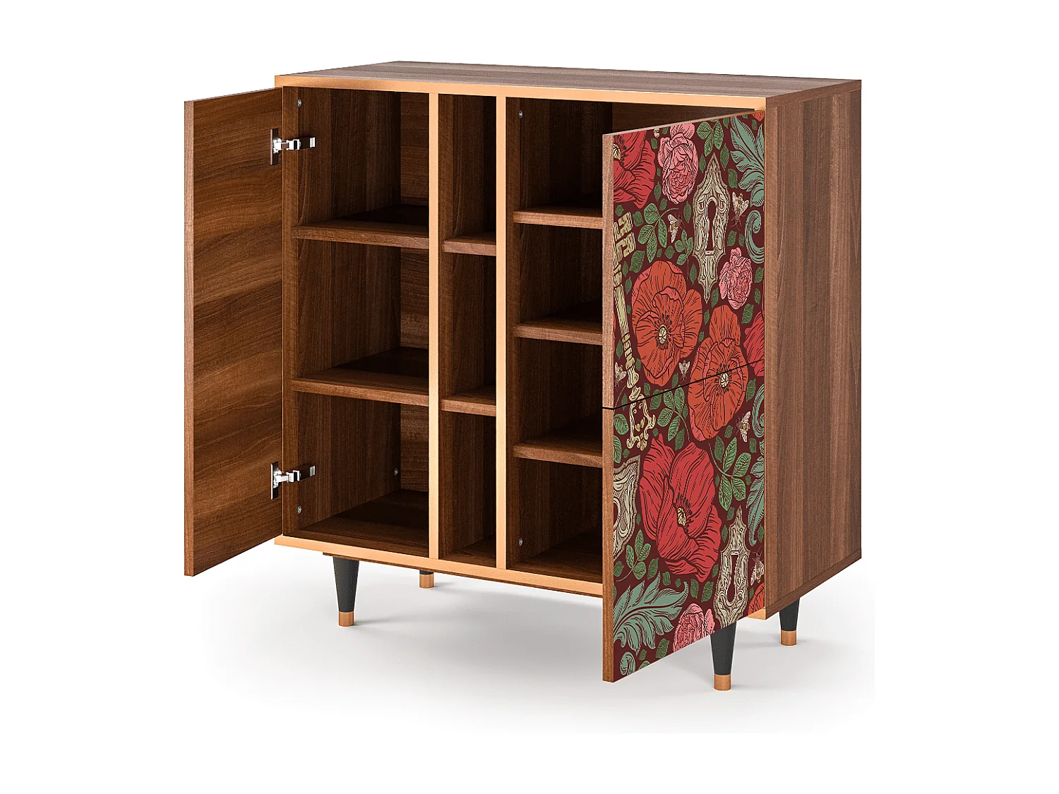 Credenza - 94х96х41 cm - BS5 - Poppy Garden, Noce