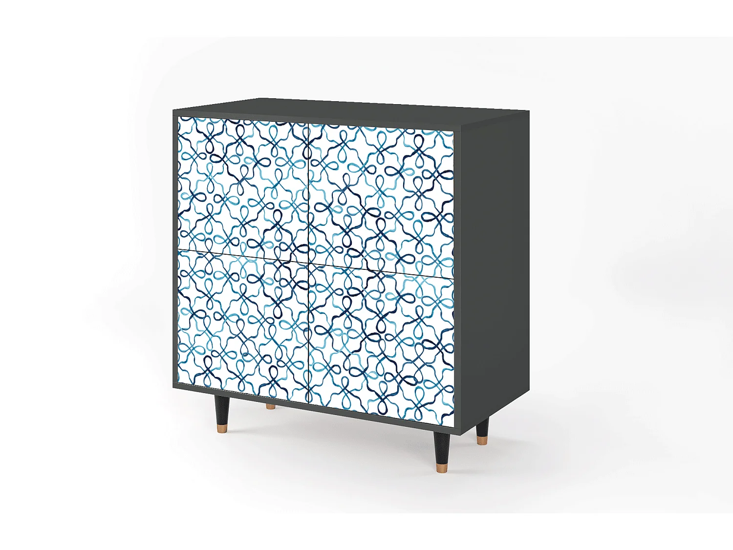 Buffet - 94x96x48 cm - BS3 - Marine Strings, Anthracite