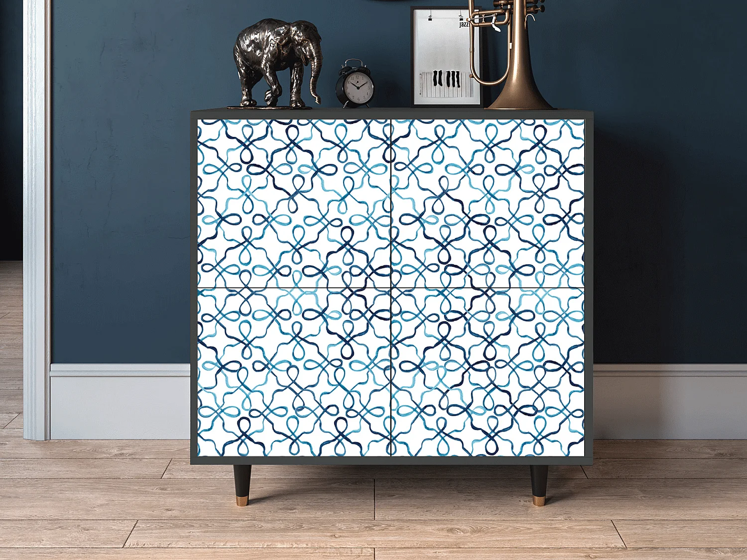 Dressoir - 94x96x48 cm - BS3 - Marine Strings, Antraciet