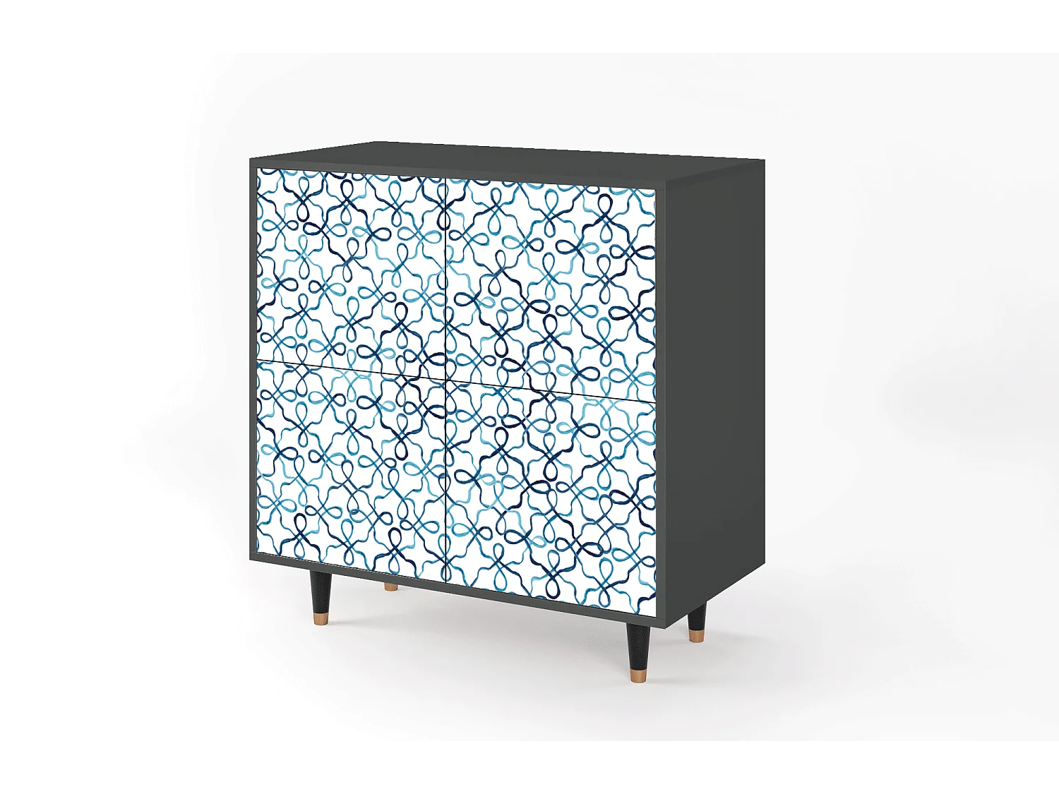 Dressoir - 94x96x48 cm - BS3 - Marine Strings, Antraciet