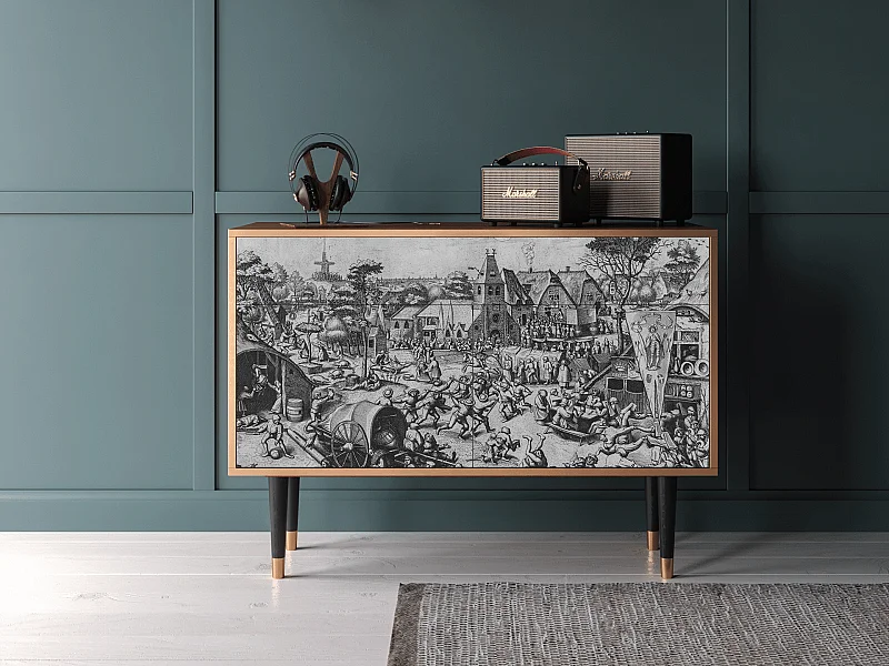 Buffet - 115x85x48 cm - BS4 - The Festival of Saint, Noyer