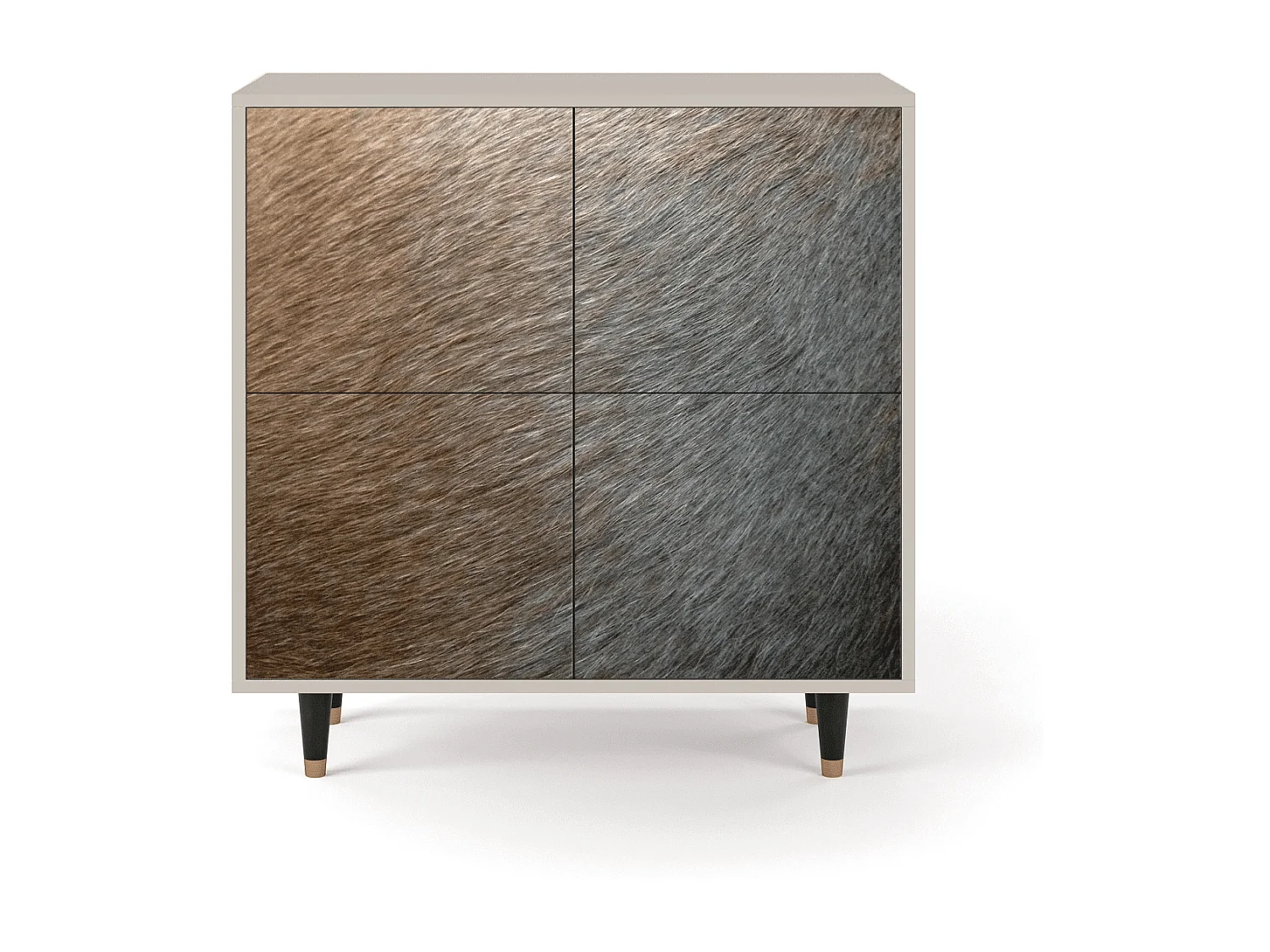 Kredens - 94x96x48 cm - BS3 - Peanut Hair, Piaskowy