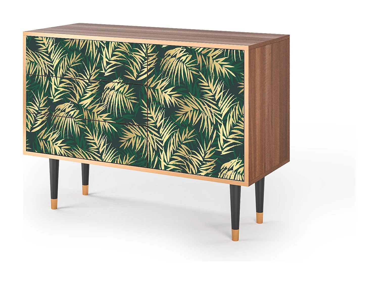 Credenza - 115х84х41 cm - S3 - Sunny Palm Tree, Noce