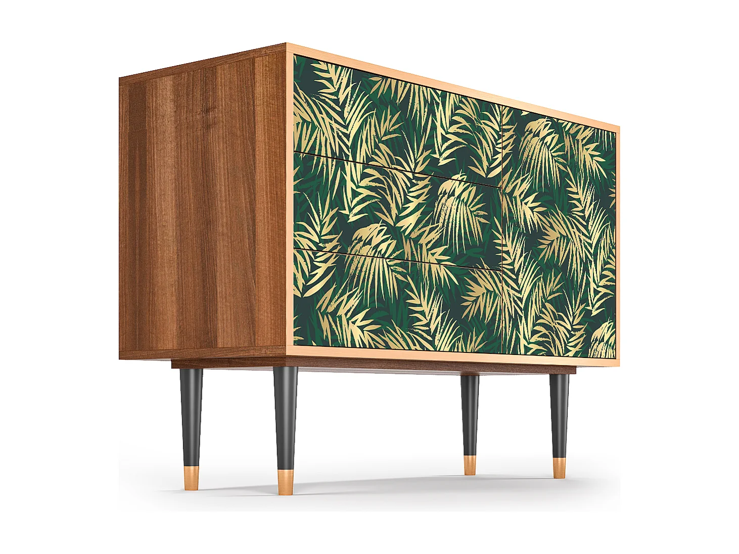 Credenza - 115х84х41 cm - S3 - Sunny Palm Tree, Noce