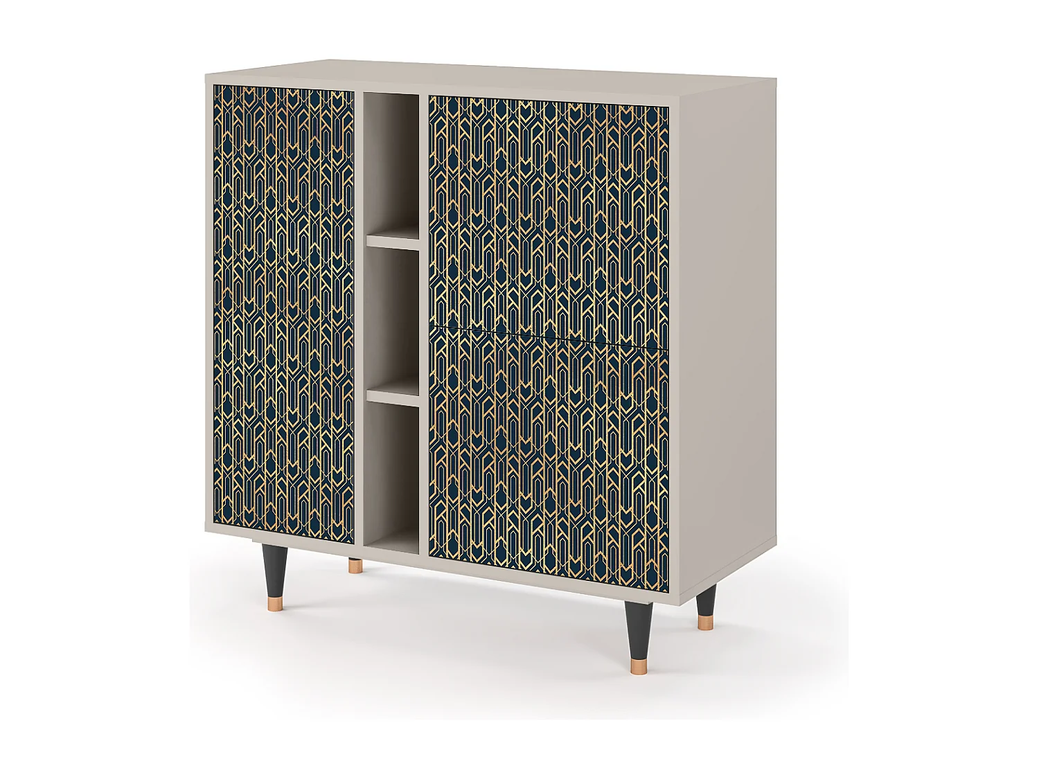 Kredens - 94х96х41 cm - BS5 - Golden Empire, Piaskowy