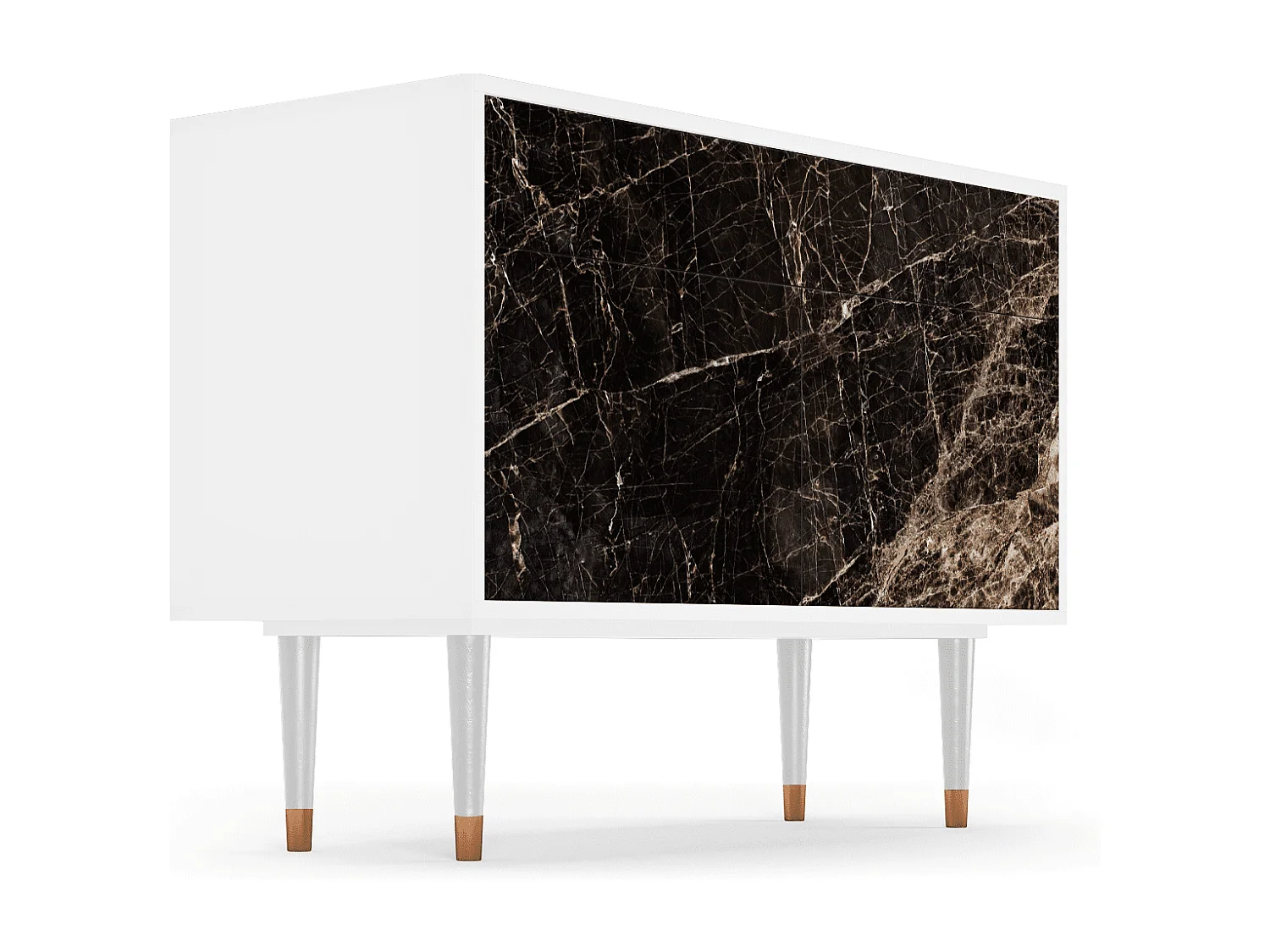 Buffet - 115x85x48 cm - BS4 - Night Abyss, Blanc