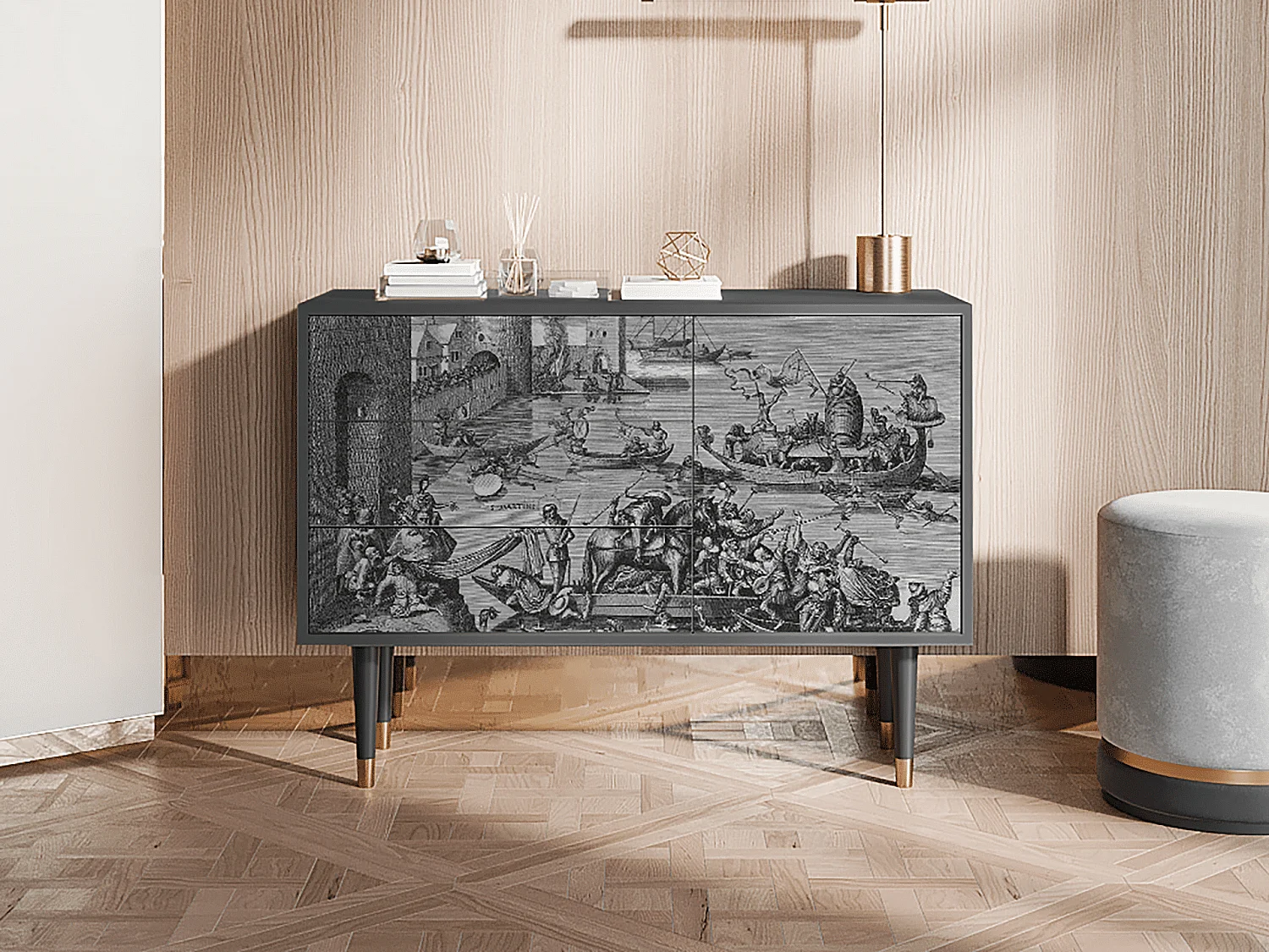 Buffet - 115х84х41 cm - S3 - Saint Martin, Anthracite