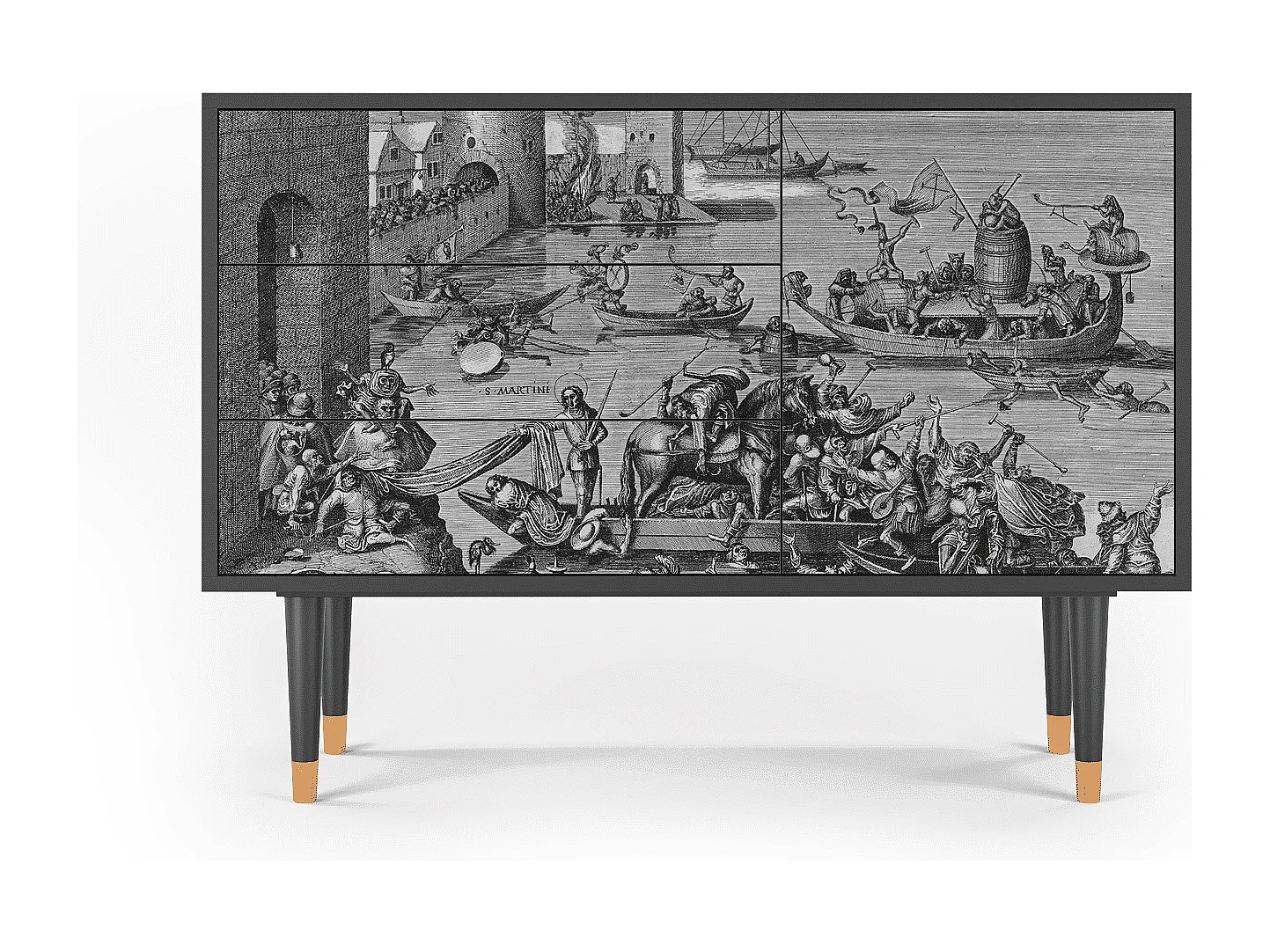 Buffet - 115х84х41 cm - S3 - Saint Martin, Anthracite