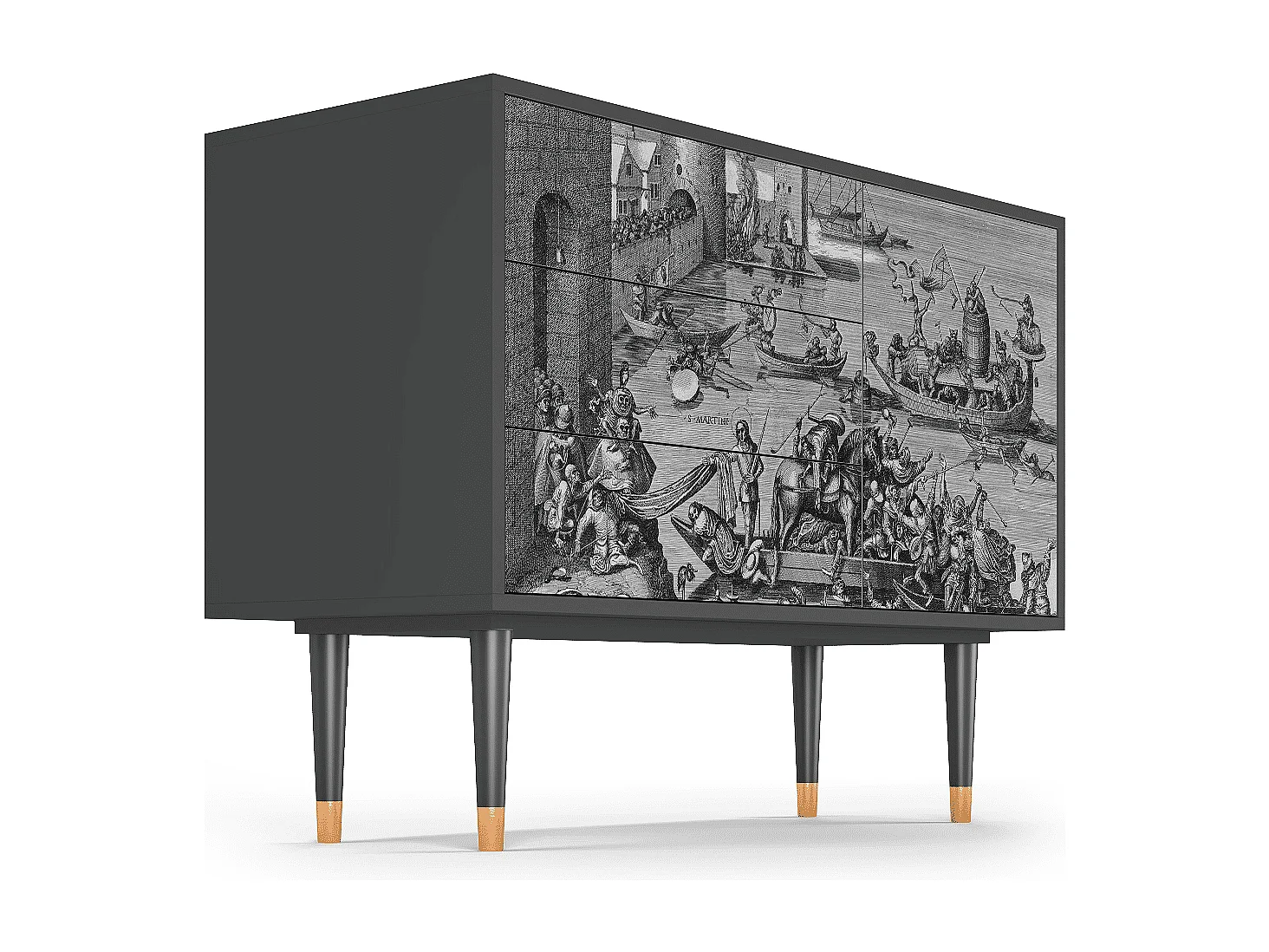 Buffet - 115х84х41 cm - S3 - Saint Martin, Anthracite