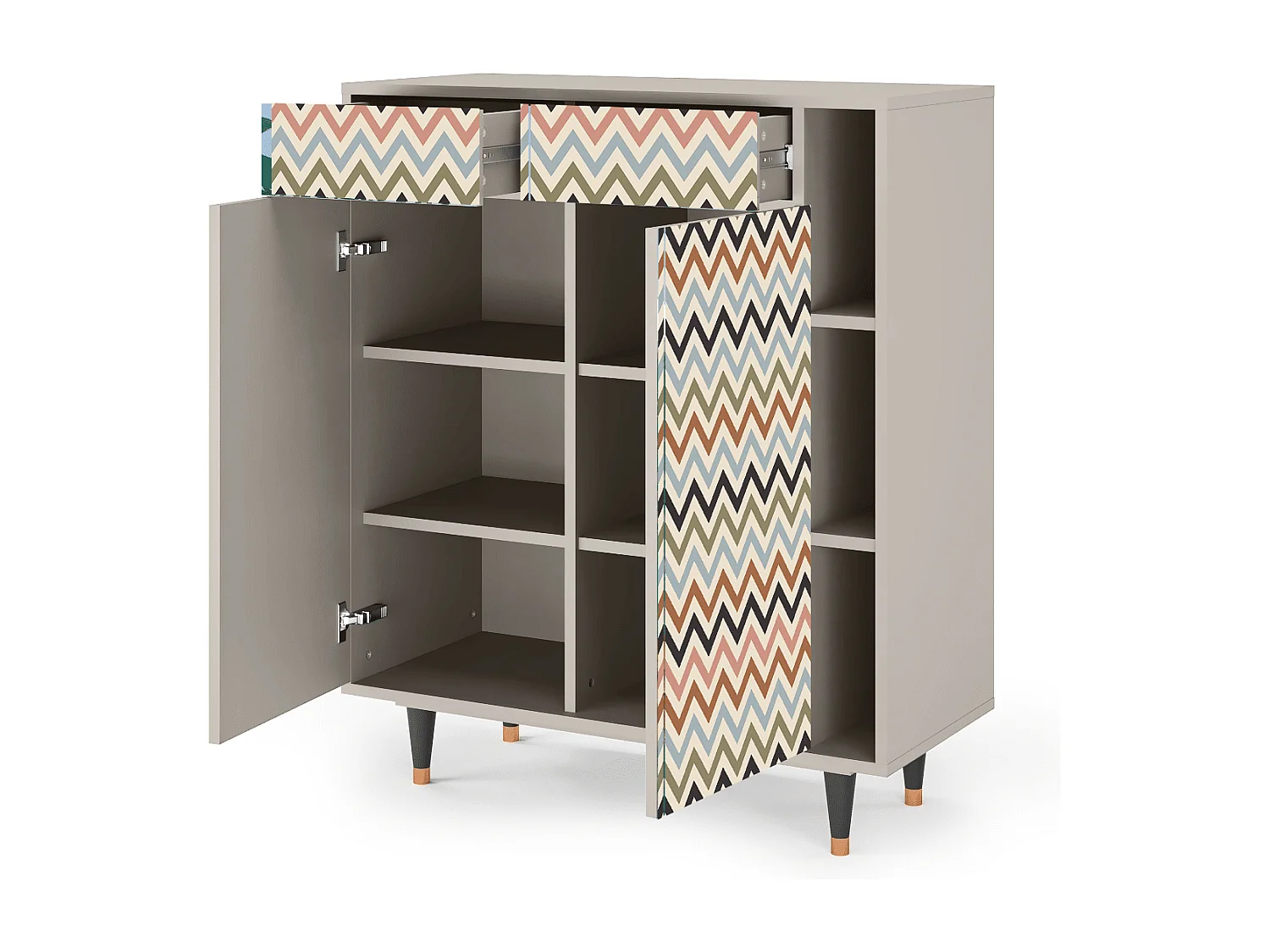 Dressoir - 96х110х41 cm - BS6 - Bright Ripple, Zand