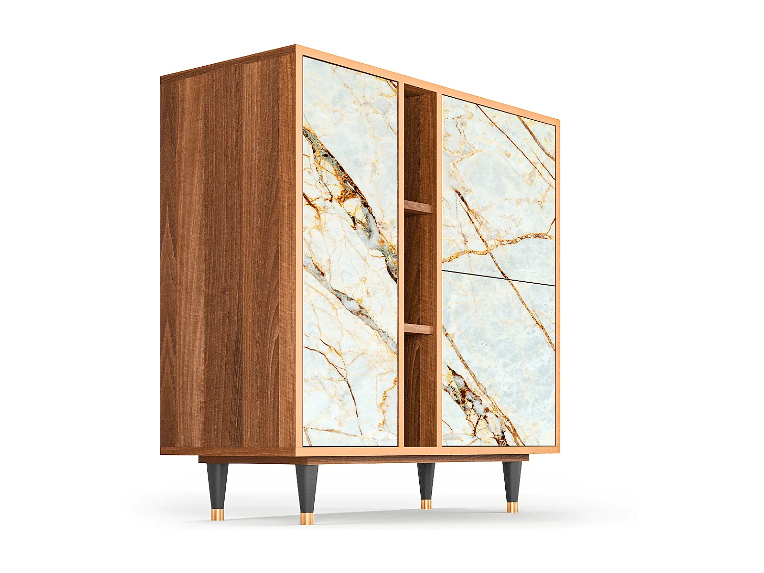 Buffet - 94х96х41 cm - BS5 - Sabley Marble, Noyer