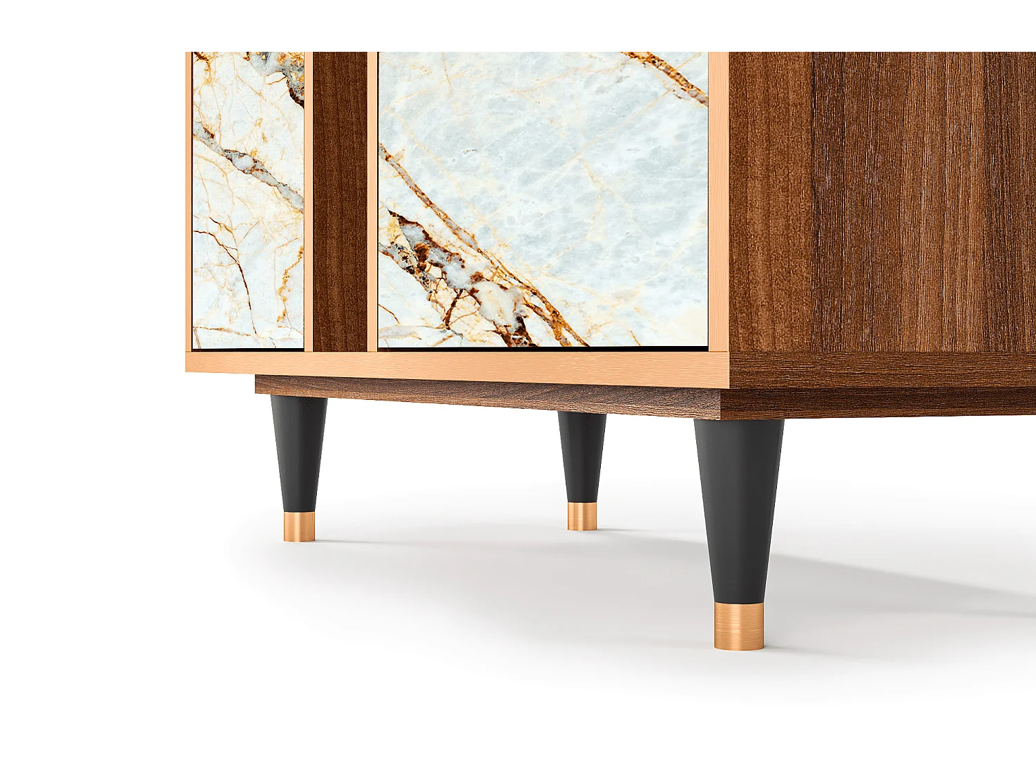 Credenza - 94х96х41 cm - BS5 - Sabbiay Marble, Noce