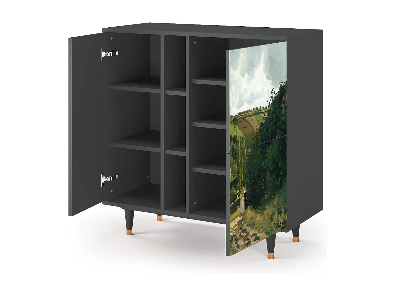 Dressoir - 94х96х41 cm - BS5 - Jalais Hill by Pissarro, Antraciet