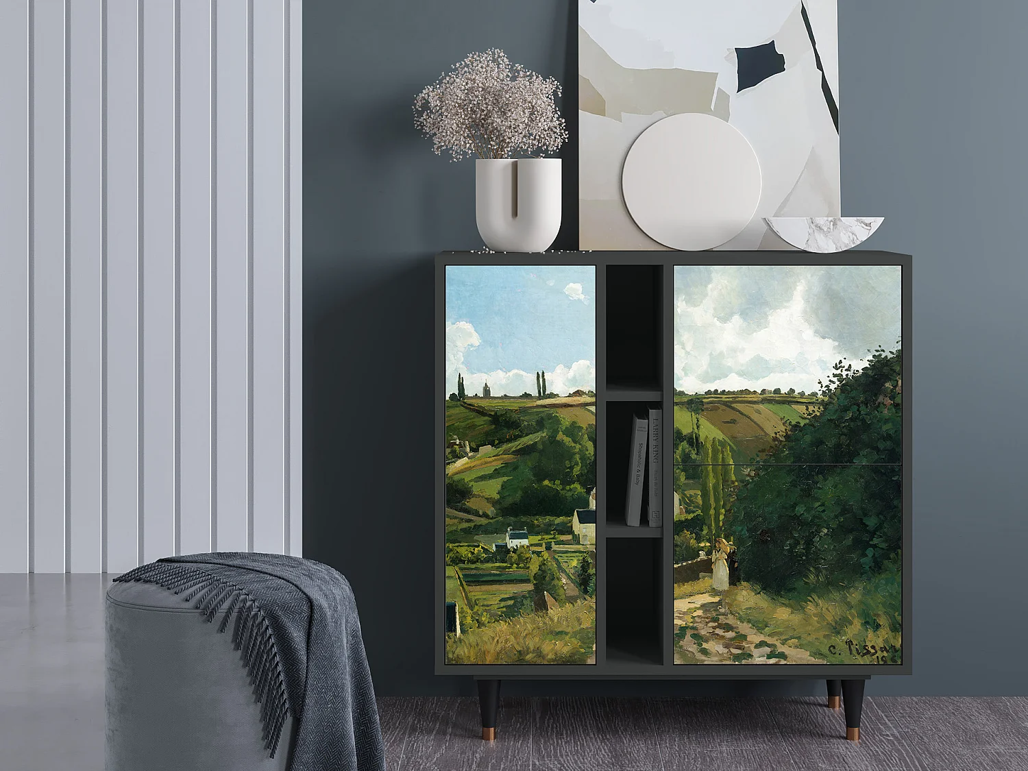 Buffet - 94х96х41 cm - BS5 - Jalais Hill by Pissarro, Anthracite