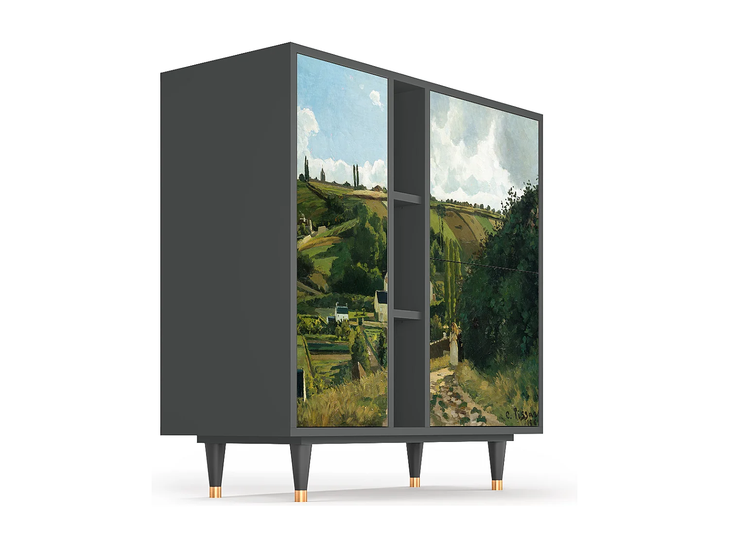 Buffet - 94х96х41 cm - BS5 - Jalais Hill by Pissarro, Anthracite