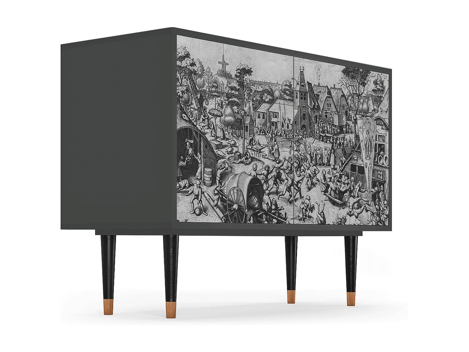 Aparador - 115x85x48 cm - BS4 - The Festival of Saint, Antracita