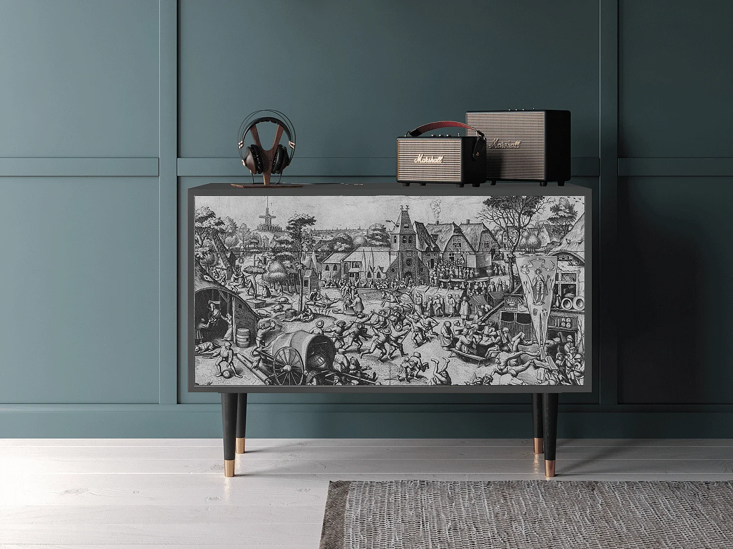 Credenza - 115x85x48 cm - BS4 - The Festival of Saint, Antracite