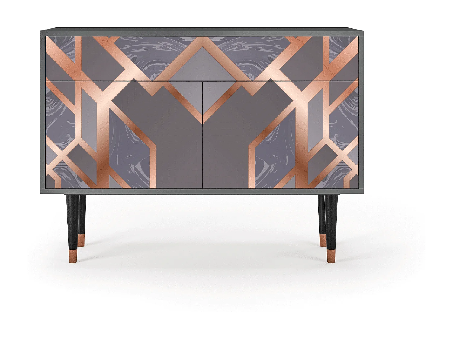 Sideboard - 115x85x48 cm - BS4 - Taupe Anatomy, Anthrazit