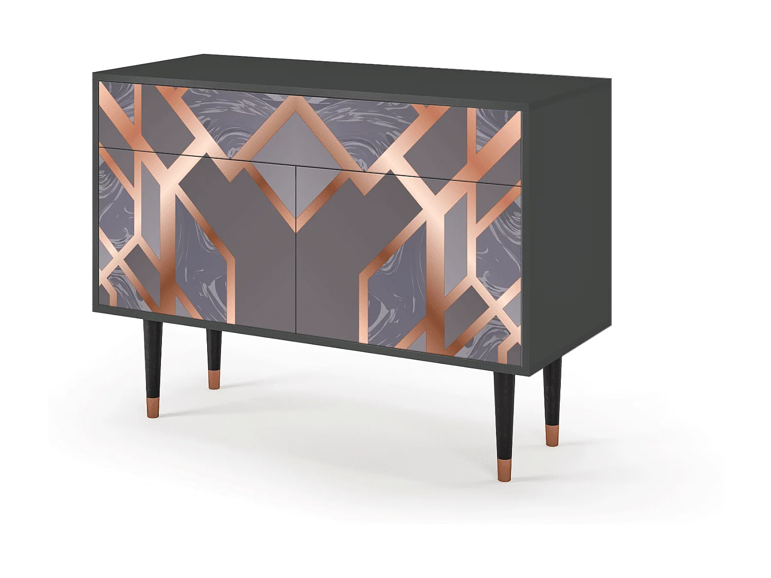 Buffet - 115x85x48 cm - BS4 - Taupe Anatomy, Anthracite