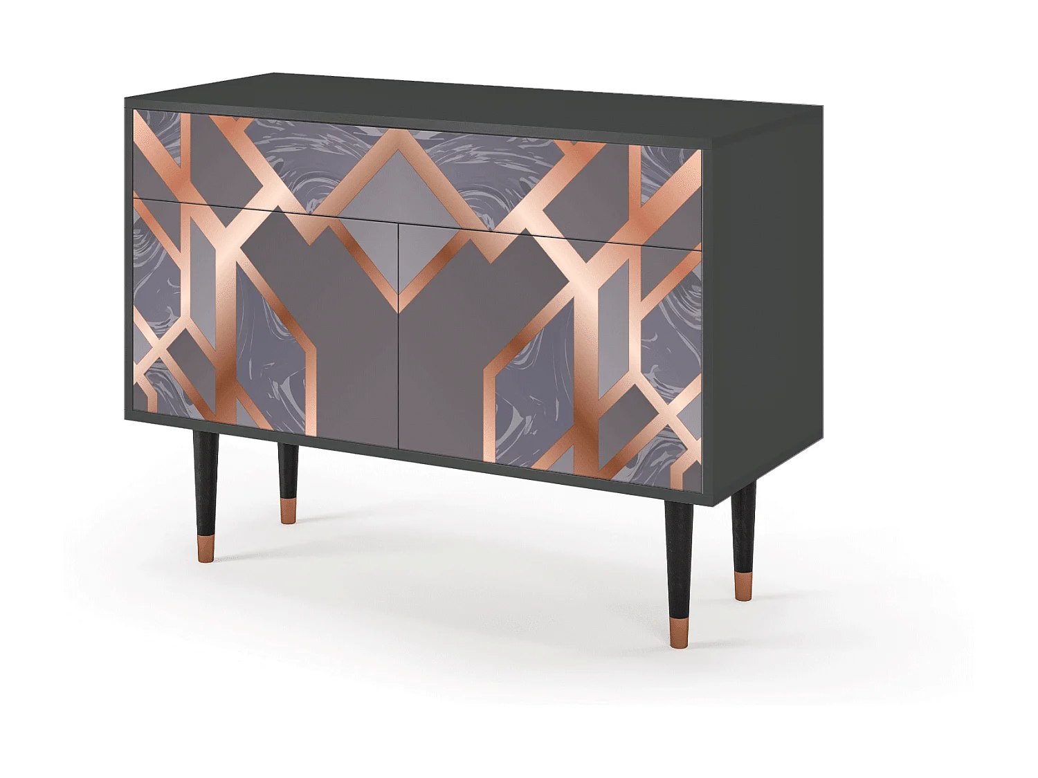 Buffet - 115x85x48 cm - BS4 - Taupe Anatomy, Anthracite