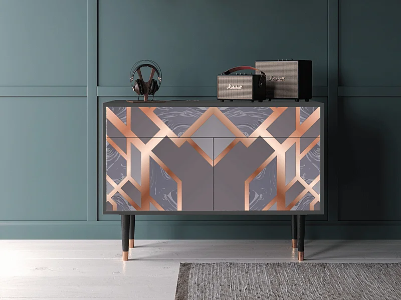 Buffet - 115x85x48 cm - BS4 - Taupe Anatomy, Anthracite