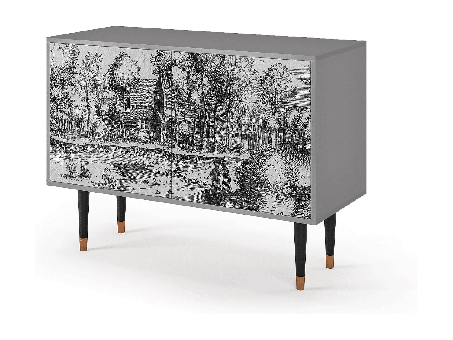 Buffet - 115x85x48 cm - BS4 - A Pond, Gris