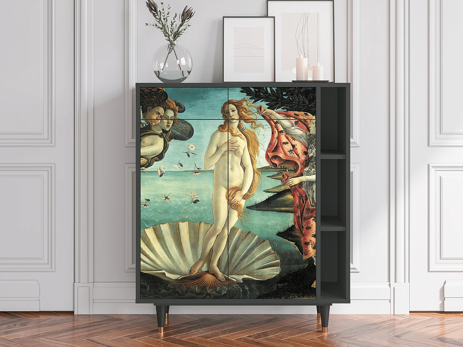 Buffet - 96х110х41 cm - BS6 - The Birth of Venus, Anthracite