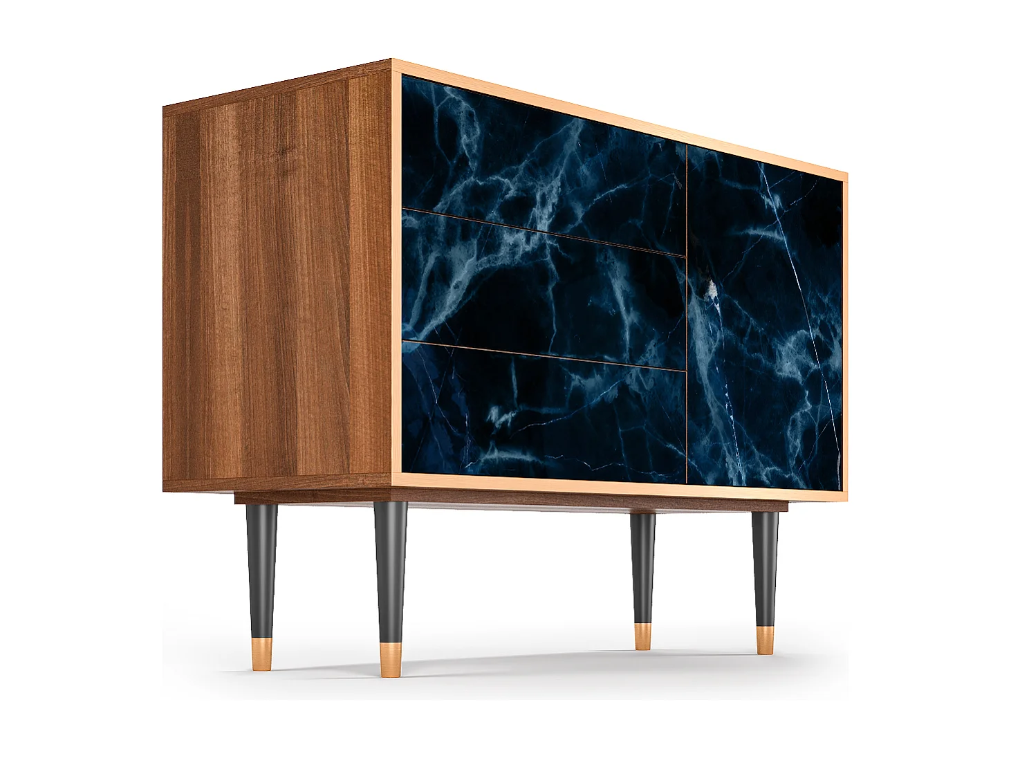 Buffet - 115х84х41 cm - S3 - Deep Ocean, Noyer