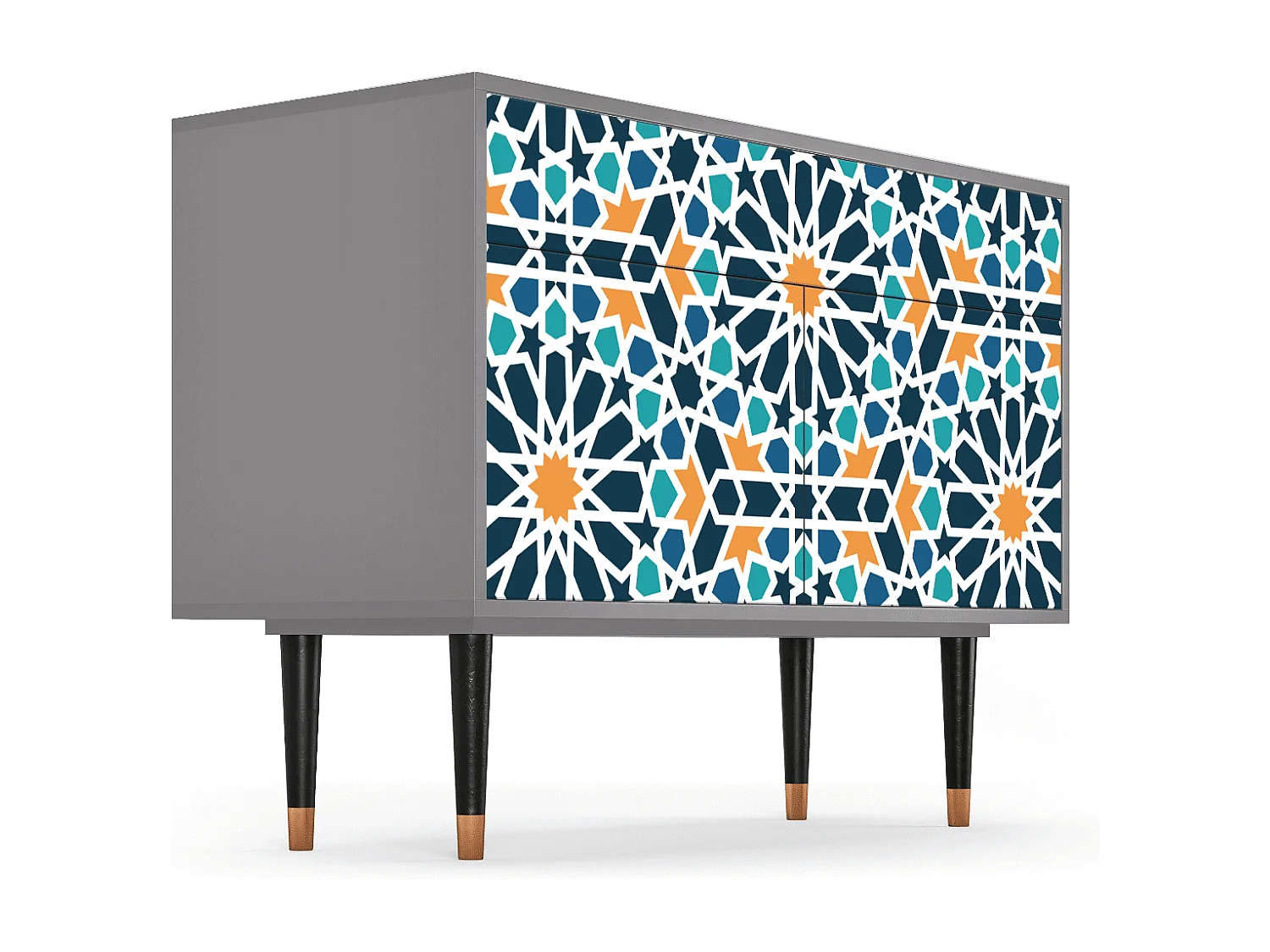 Credenza - 115x85x48 cm - BS4 - Kaleidoscope, Grigio