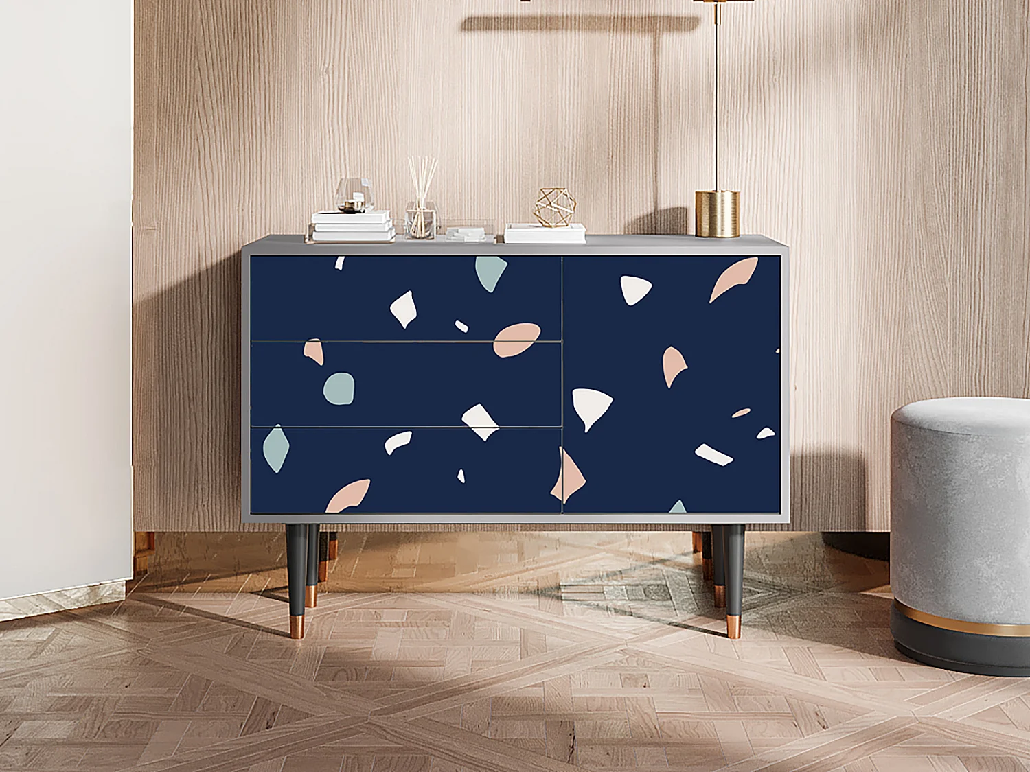 Aparador - 115х84х41 cm - S3 - Space Satellites, Gris