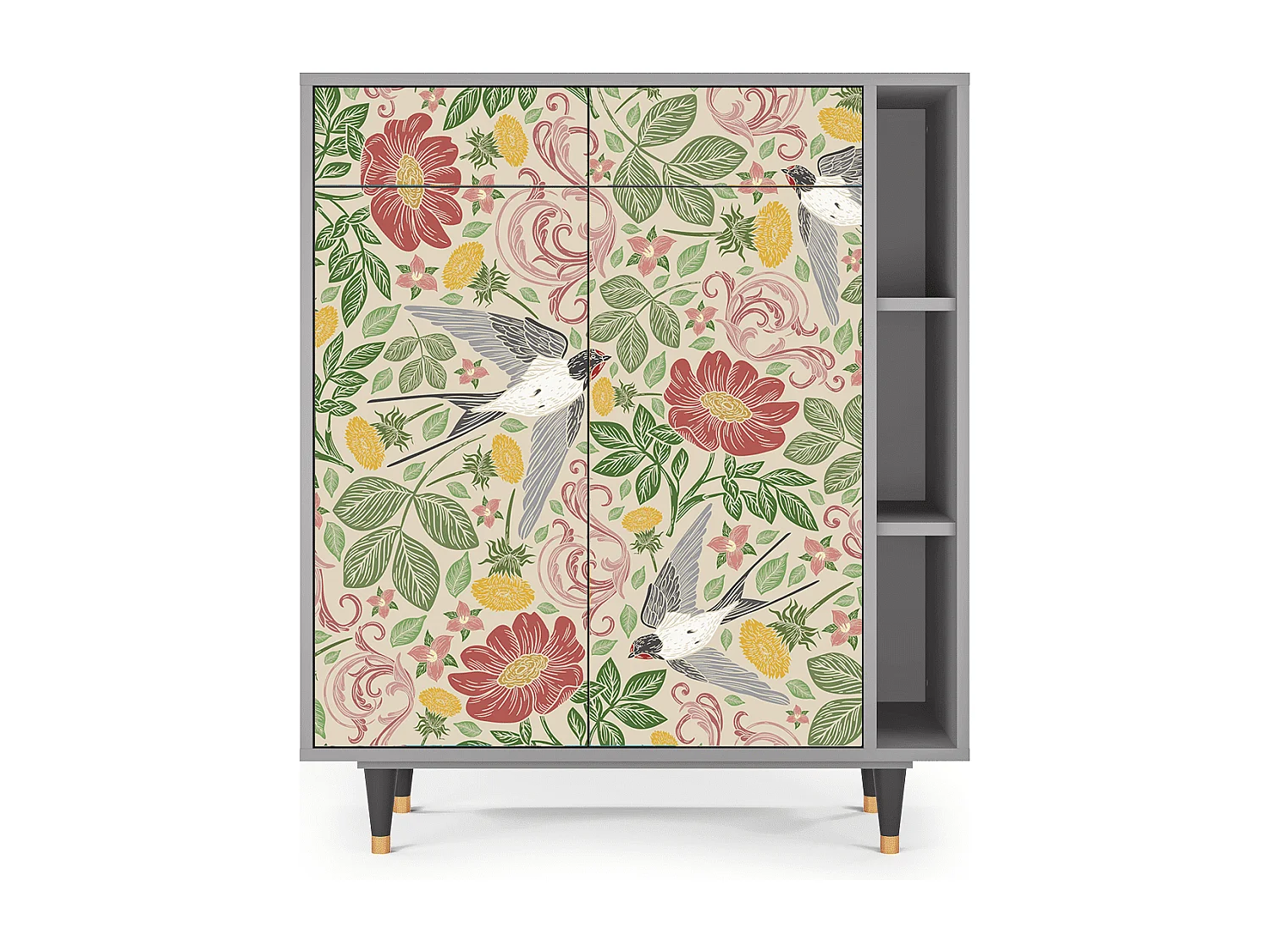 Credenza - 96х110х41 cm - BS6 - Spring Swallow, Grigio