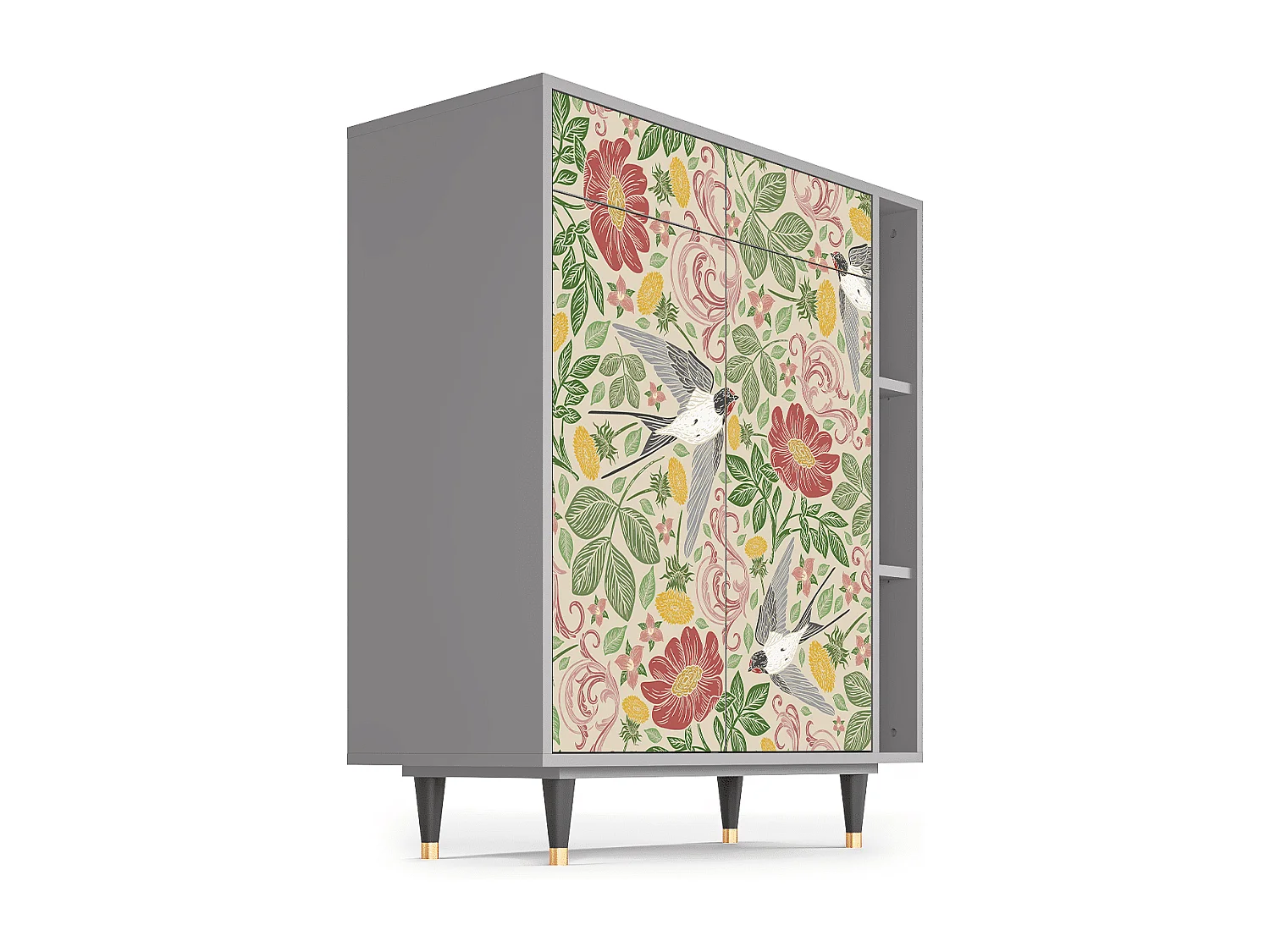 Credenza - 96х110х41 cm - BS6 - Spring Swallow, Grigio