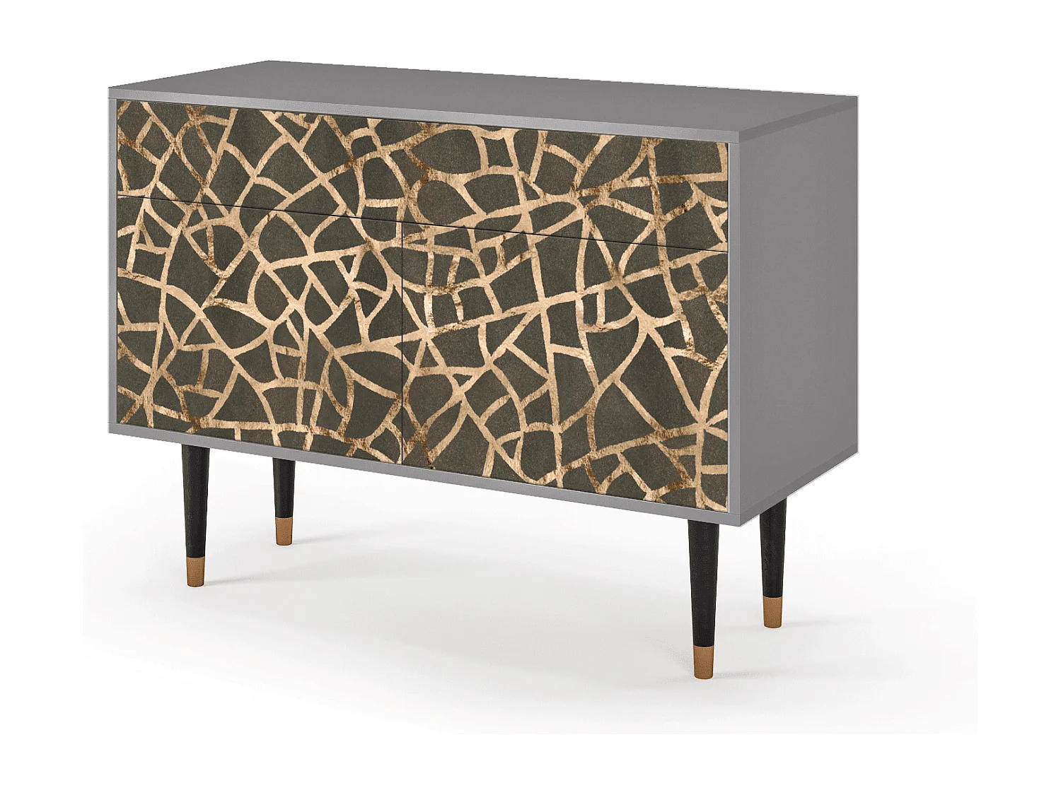Credenza - 115x85x48 cm - BS4 - Enlarged Leaf, Grigio