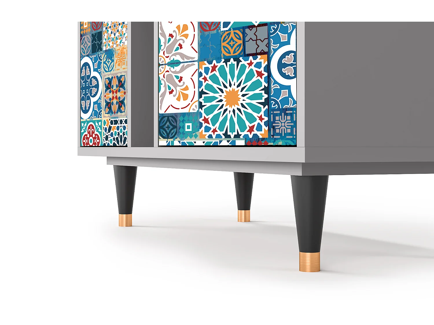 Kredens - 94х96х41 cm - BS5 - Moroccan Market, Szary