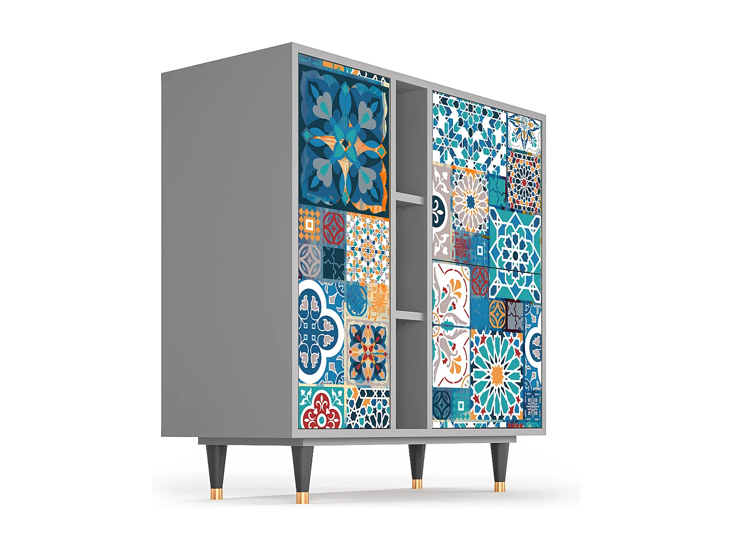 Buffet - 94х96х41 cm - BS5 - Moroccan Market, Gris