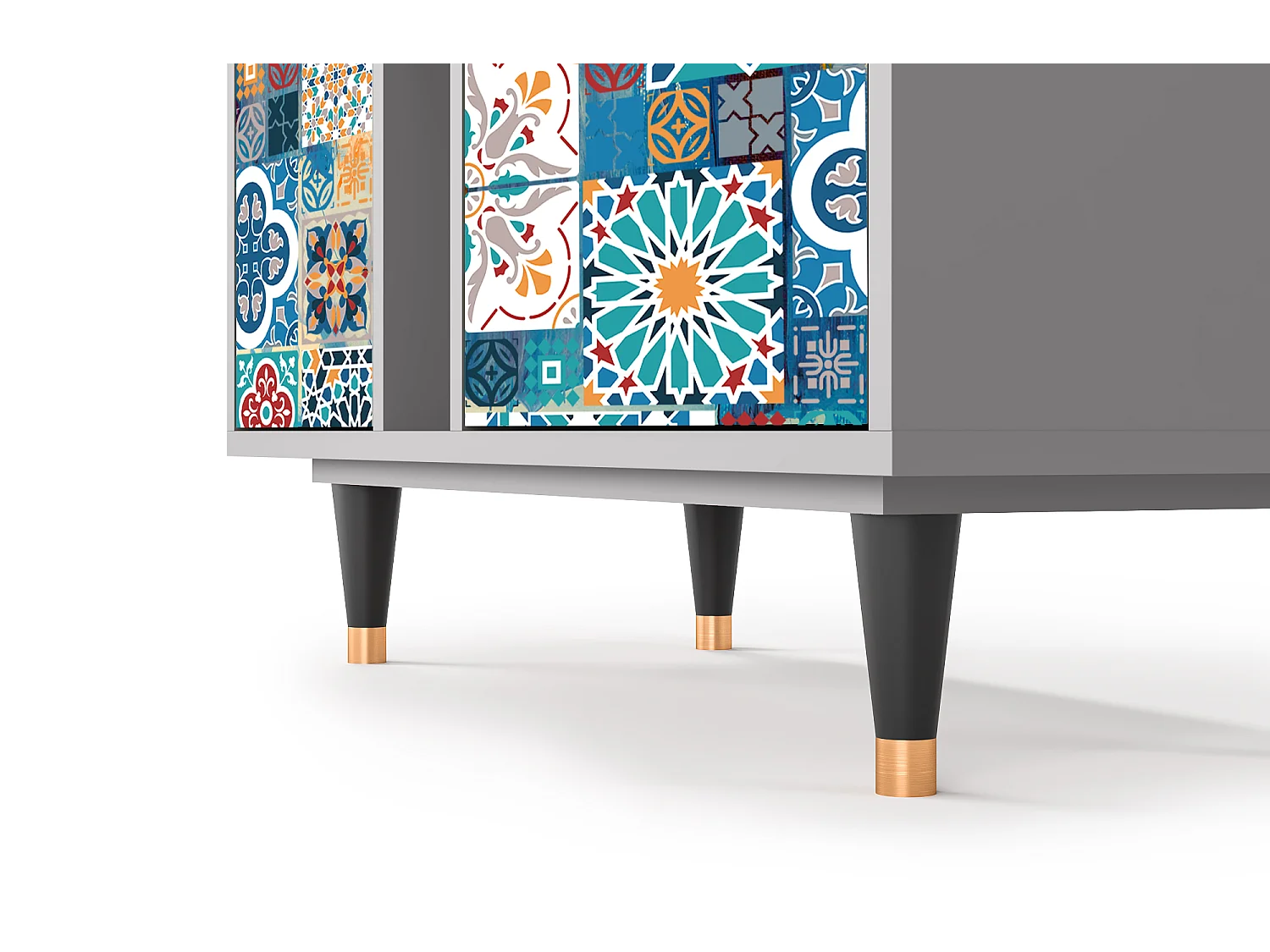 Kredens - 94х96х41 cm - BS5 - Moroccan Market, Szary