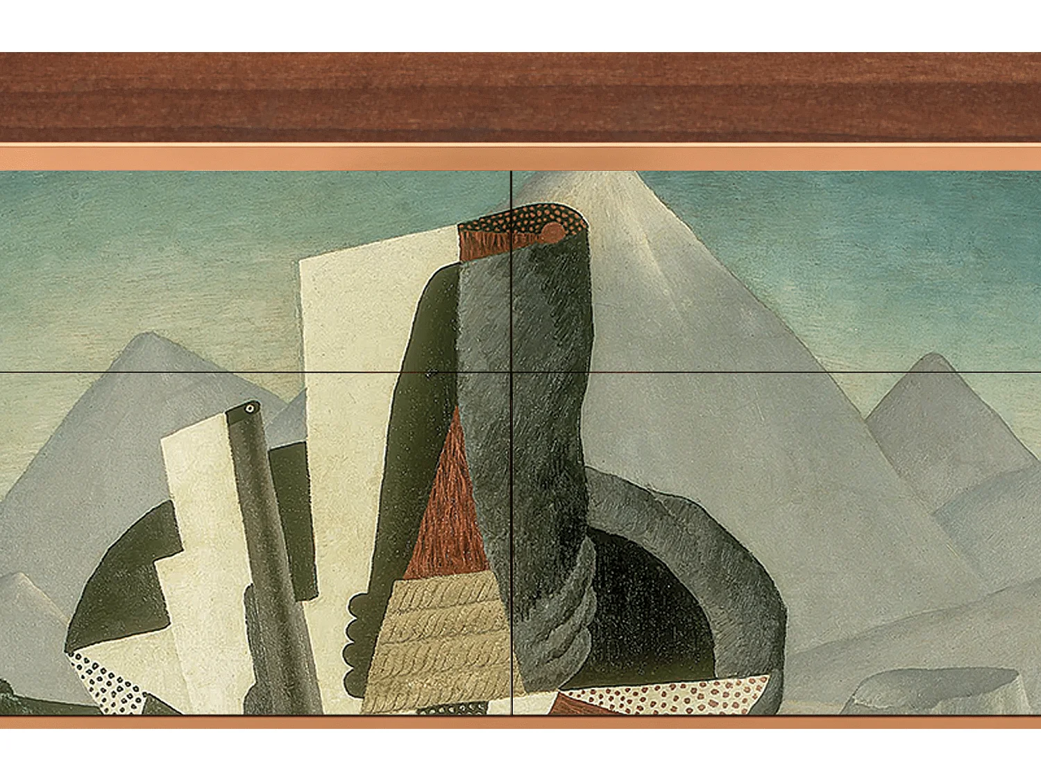 Dressoir - 115x85x48 cm - BS4 - The Cubist Paintings , Walnoot