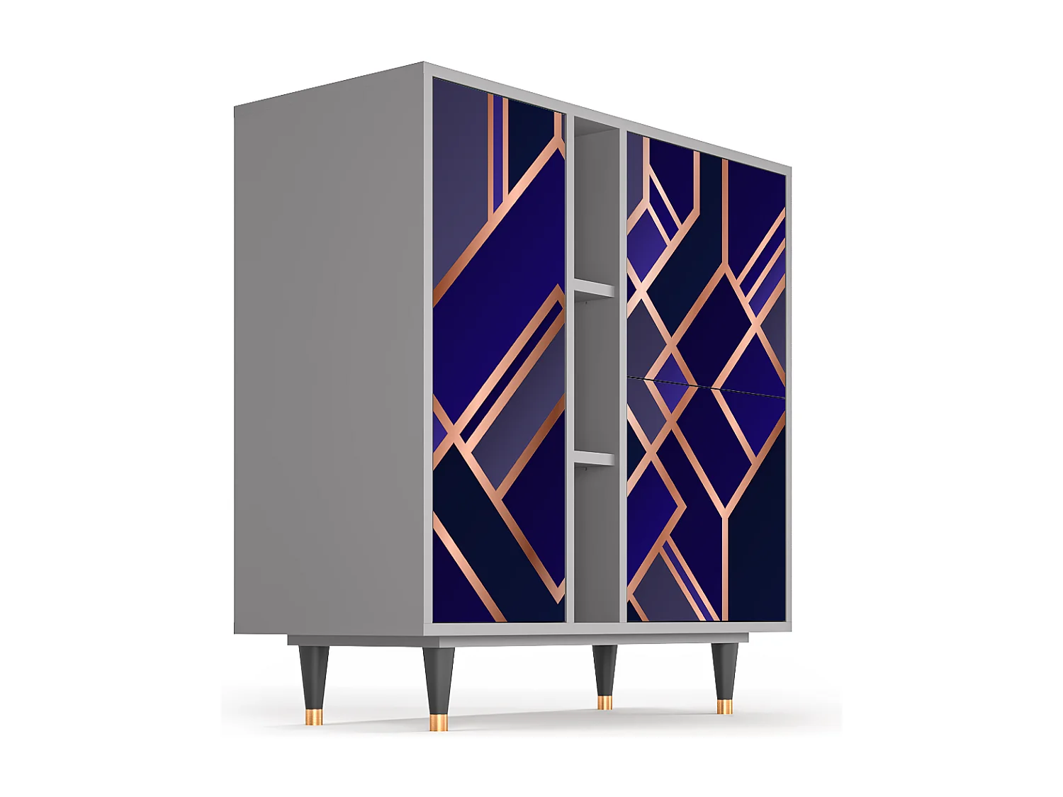 Buffet - 94х96х41 cm - BS5 - Aquamarine Getsby, Gris