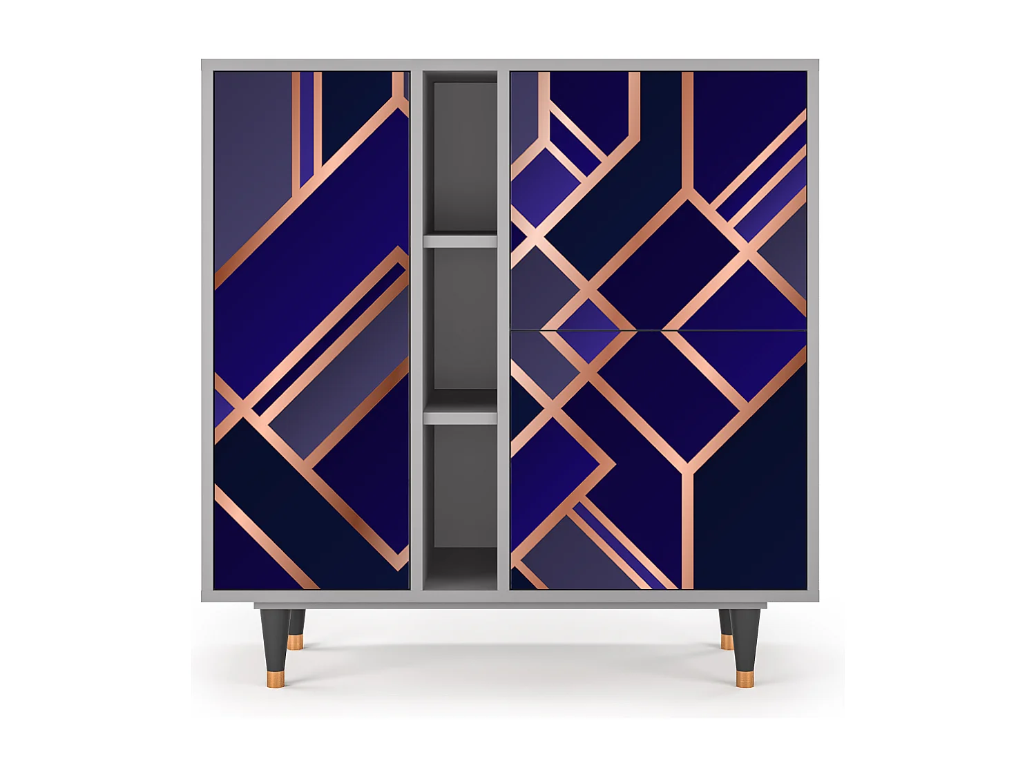 Credenza - 94х96х41 cm - BS5 - Aquamarine Getsby, Grigio