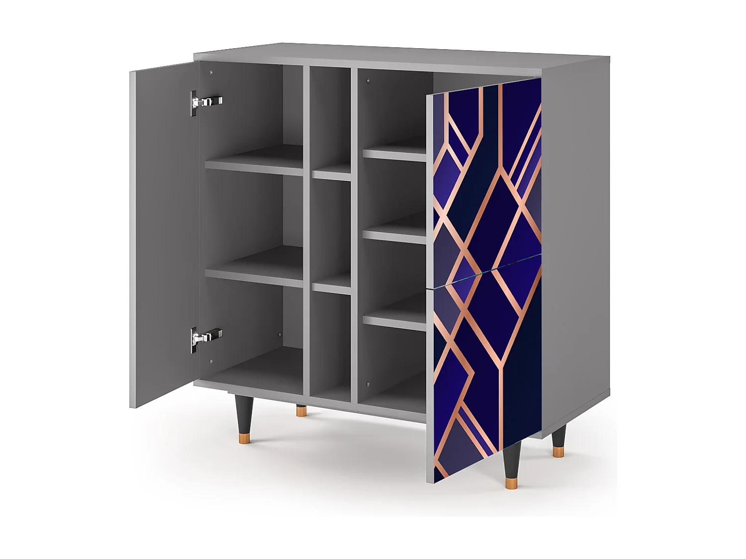 Credenza - 94х96х41 cm - BS5 - Aquamarine Getsby, Grigio