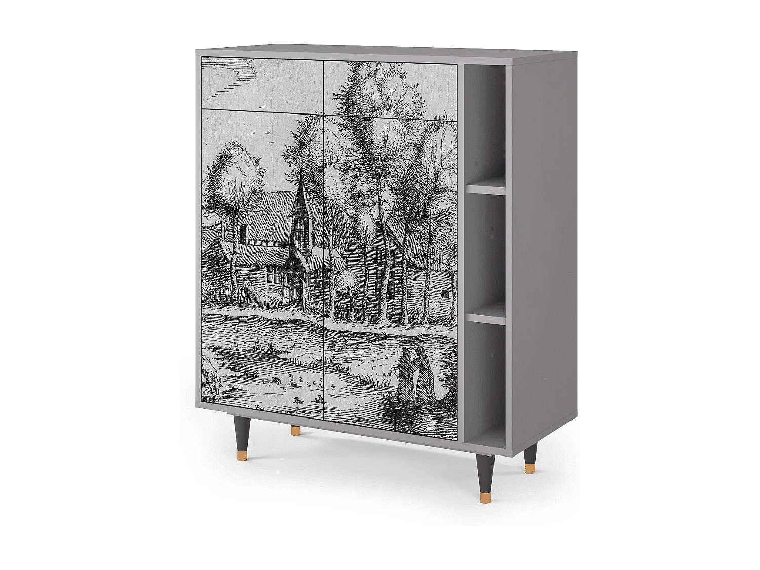 Buffet - 96х110х41 cm - BS6 - A Pond, Gris