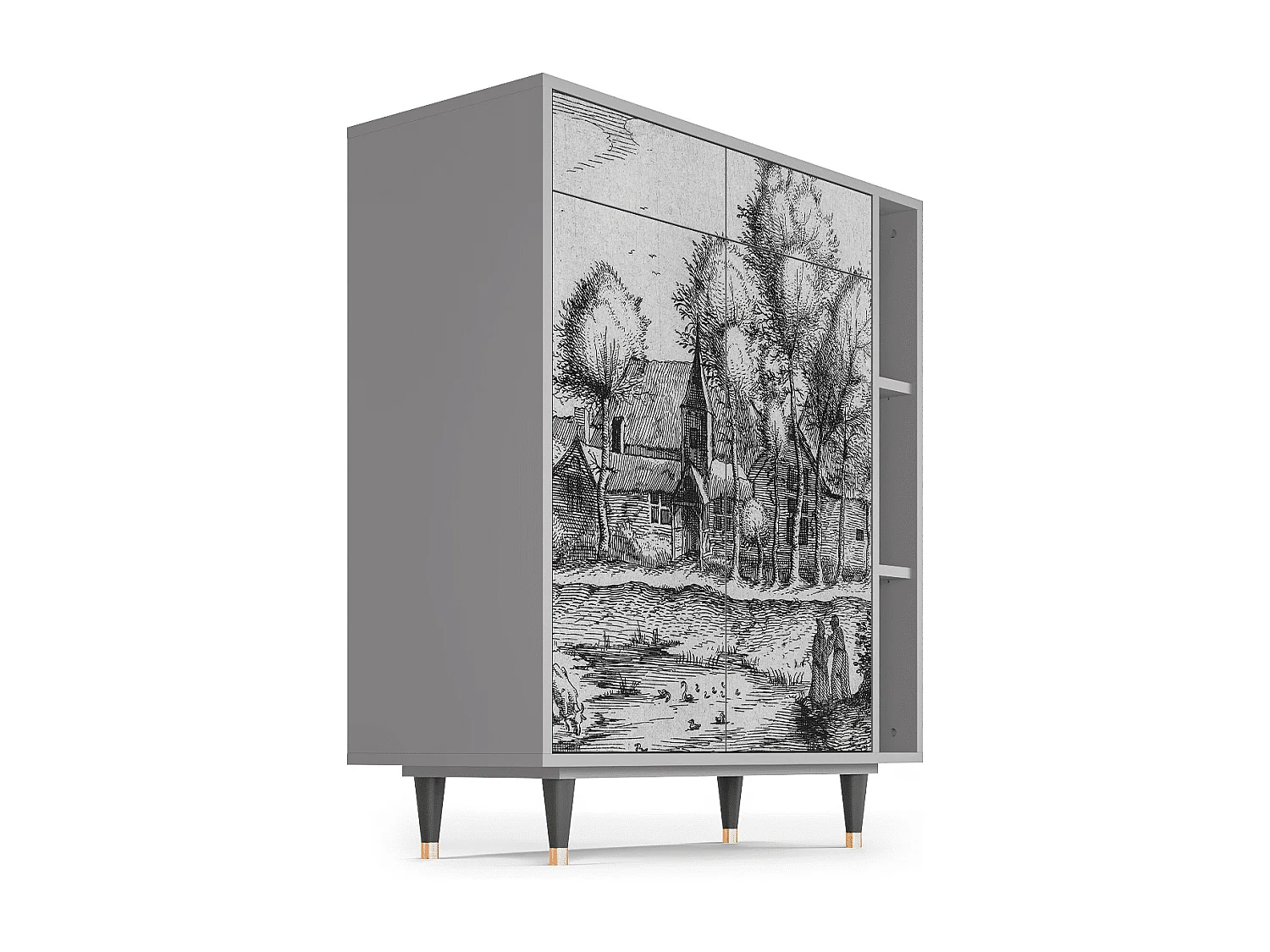 Buffet - 96х110х41 cm - BS6 - A Pond, Gris