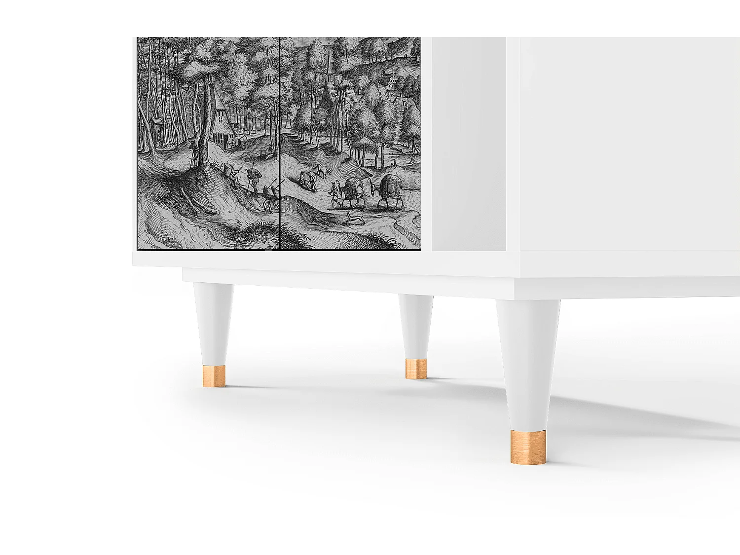 Aparador - 96х110х41 cm - BS6 - Rusticorum, Branco