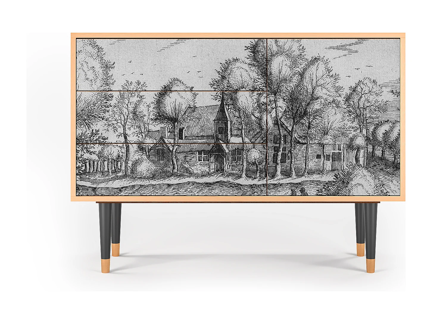 Buffet - 115х84х41 cm - S3 - A Pond, Noyer