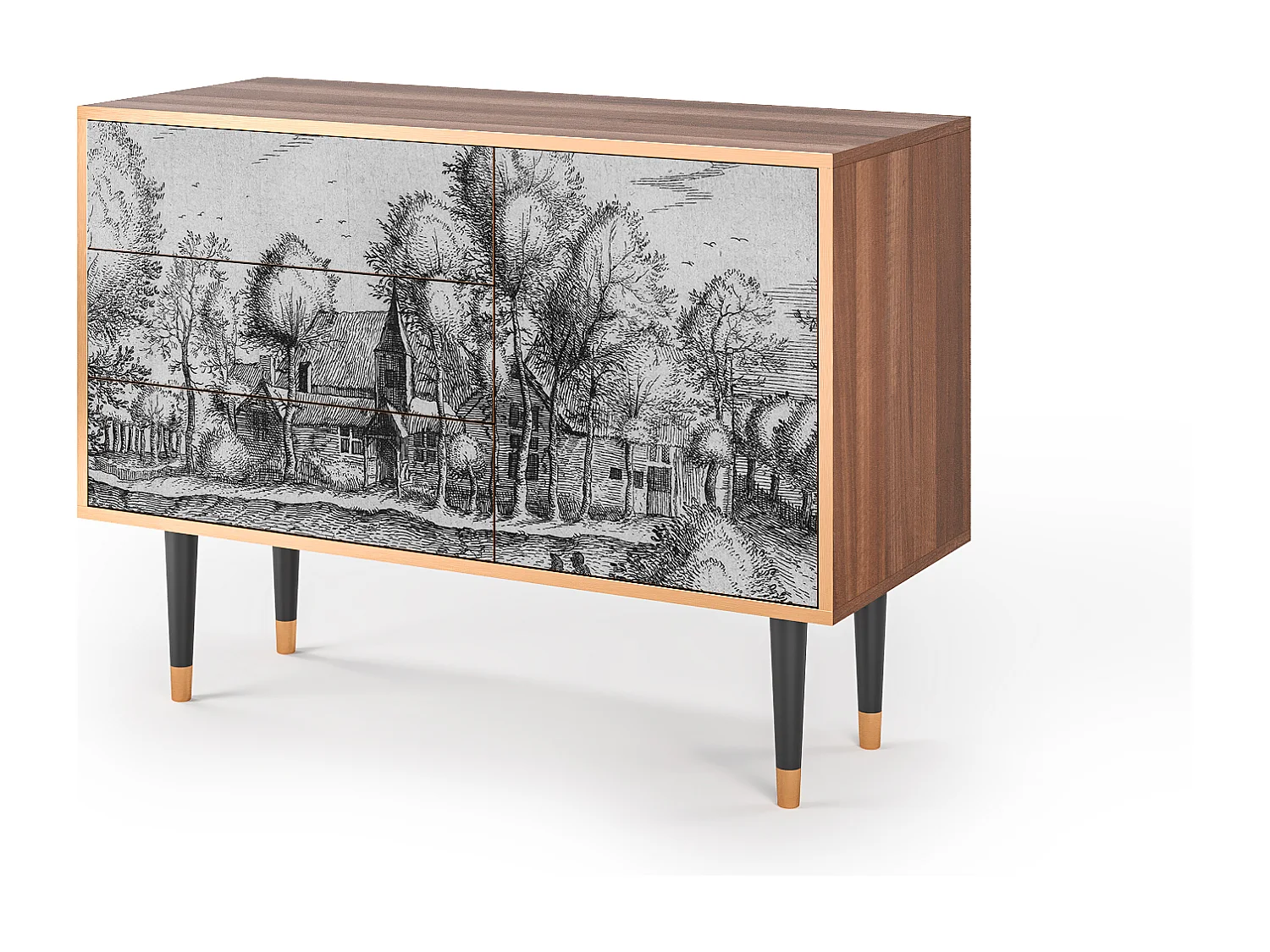 Buffet - 115х84х41 cm - S3 - A Pond, Noyer