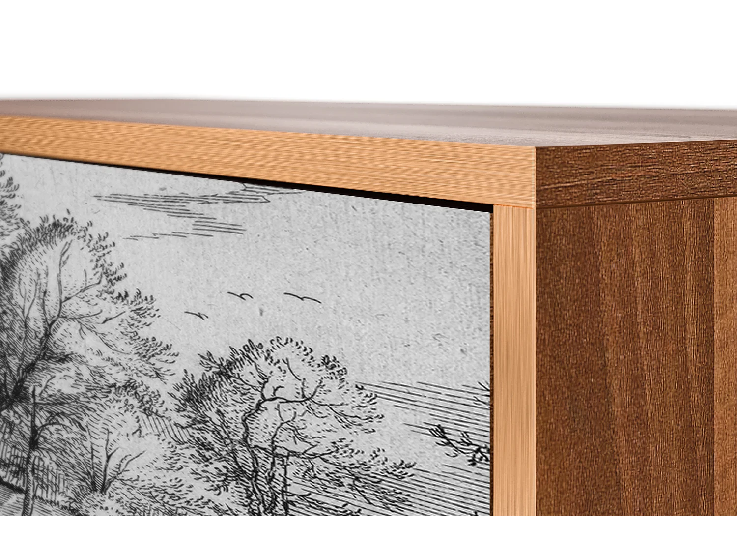 Credenza - 115х84х41 cm - S3 - A Pond, Noce