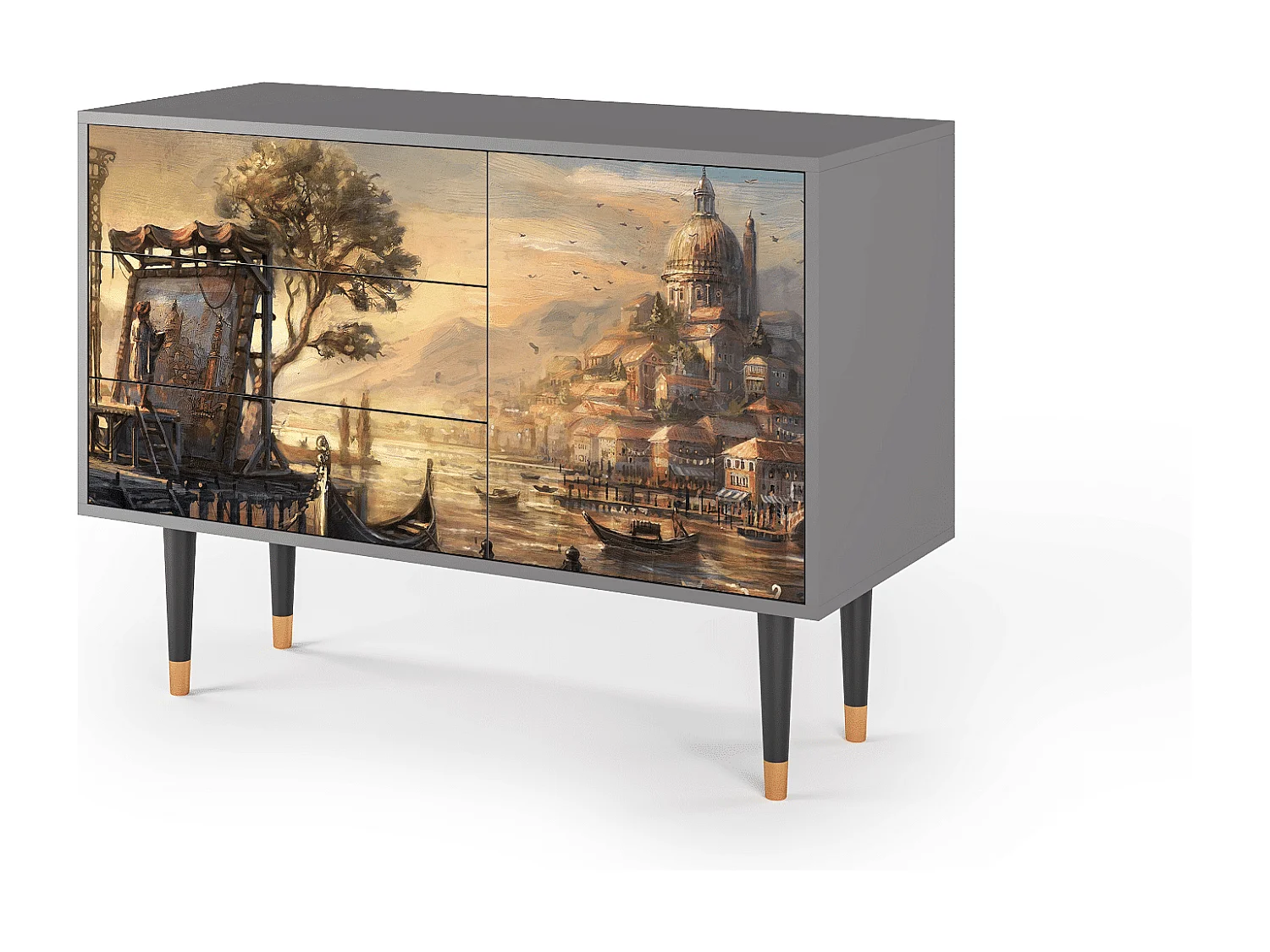 Buffet - 115х84х41 cm - S3 - Venice, Gris