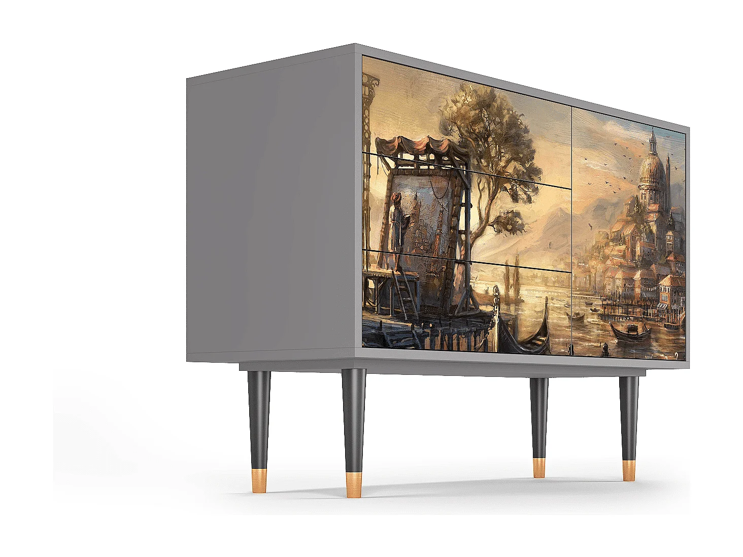 Buffet - 115х84х41 cm - S3 - Venice, Gris