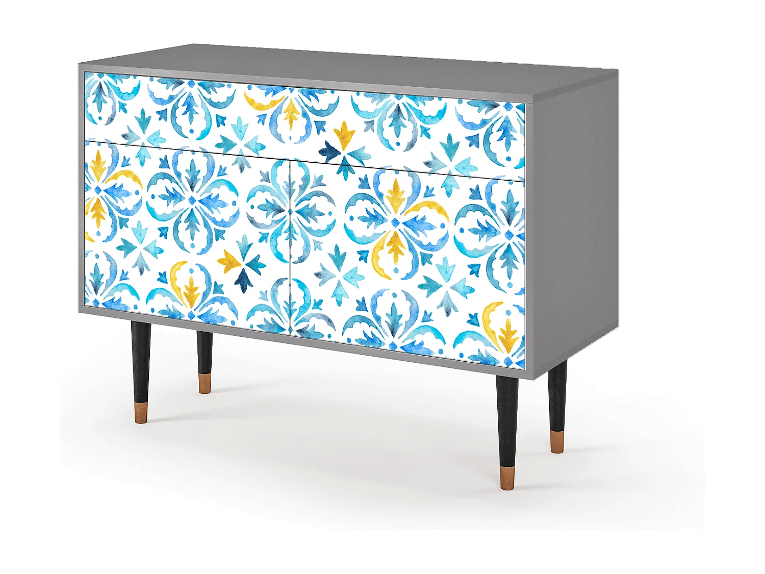 Dressoir - 115x85x48 cm - BS4 - Lisbon Flover, Grijs