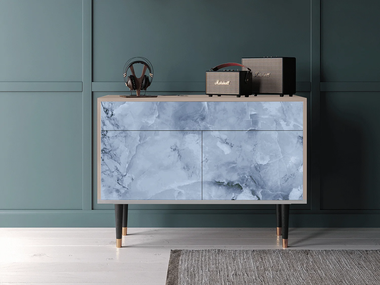 Kredens - 115x85x48 cm - BS4 - Feather Ice, Latte